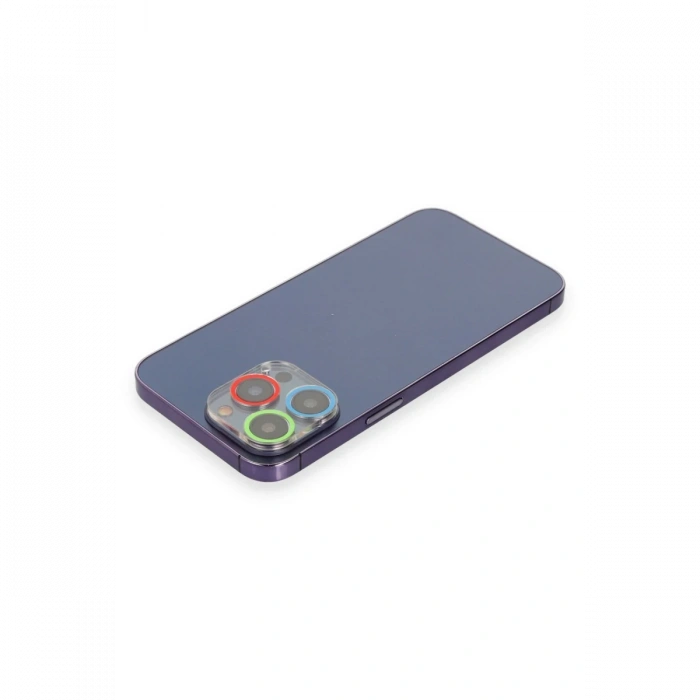 Newface iPhone 14 Pro Max Renkli Kamera Lens Koruma Cam