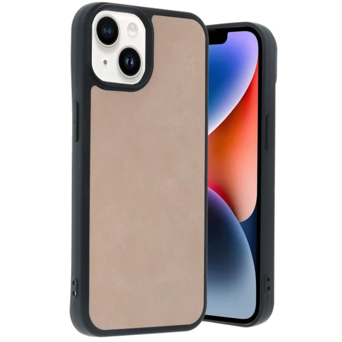 Newface iPhone 15 Kılıf Aras Deri Kapak