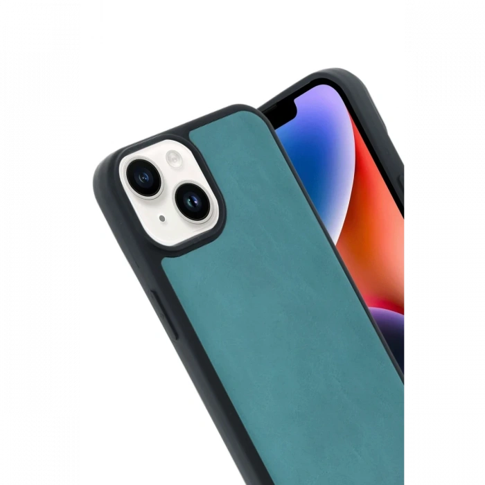 Newface iPhone 15 Kılıf Aras Deri Kapak