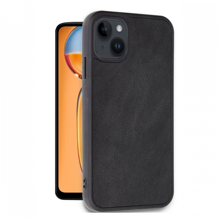 Newface iPhone 15 Kılıf Aras Deri Kapak