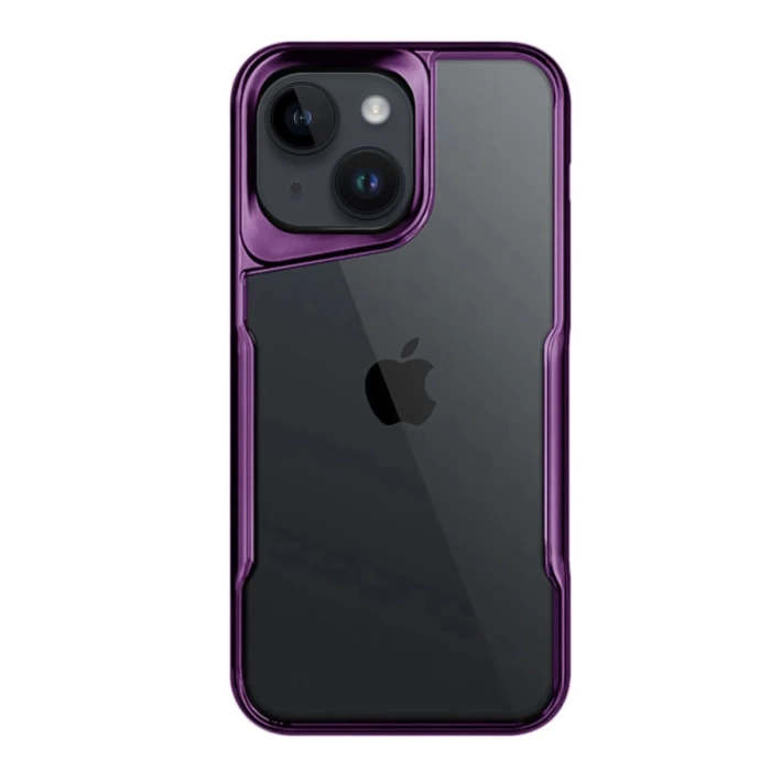 Newface iPhone 15 Kılıf Boyi Silikon Kapak - Derin Mor