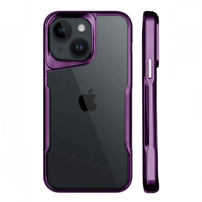 Newface iPhone 15 Kılıf Boyi Silikon Kapak - Derin Mor