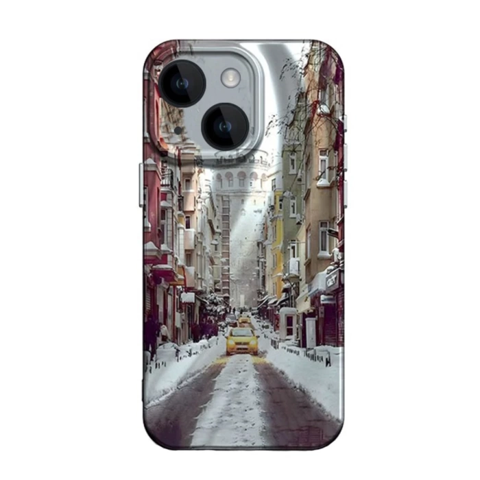 Newface iPhone 15 Kılıf Crew Desenli Kapak