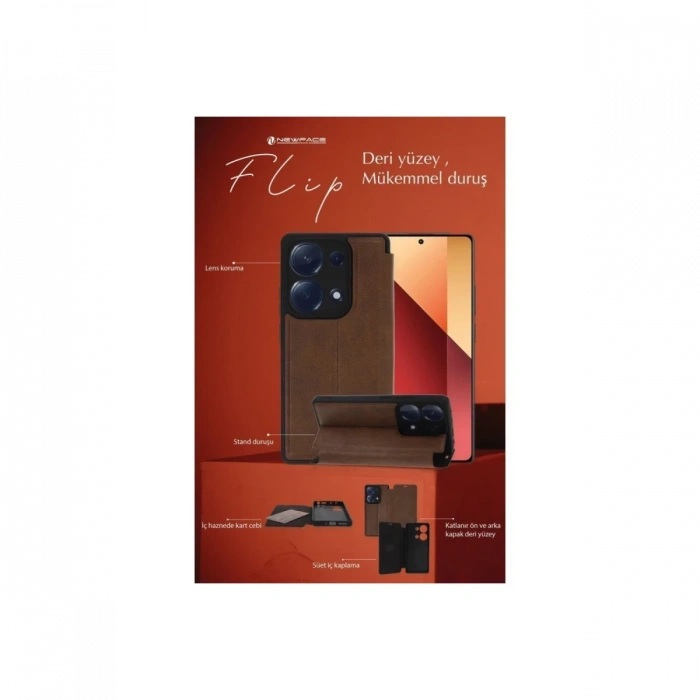 Newface iPhone 15 Kılıf Flip Cover