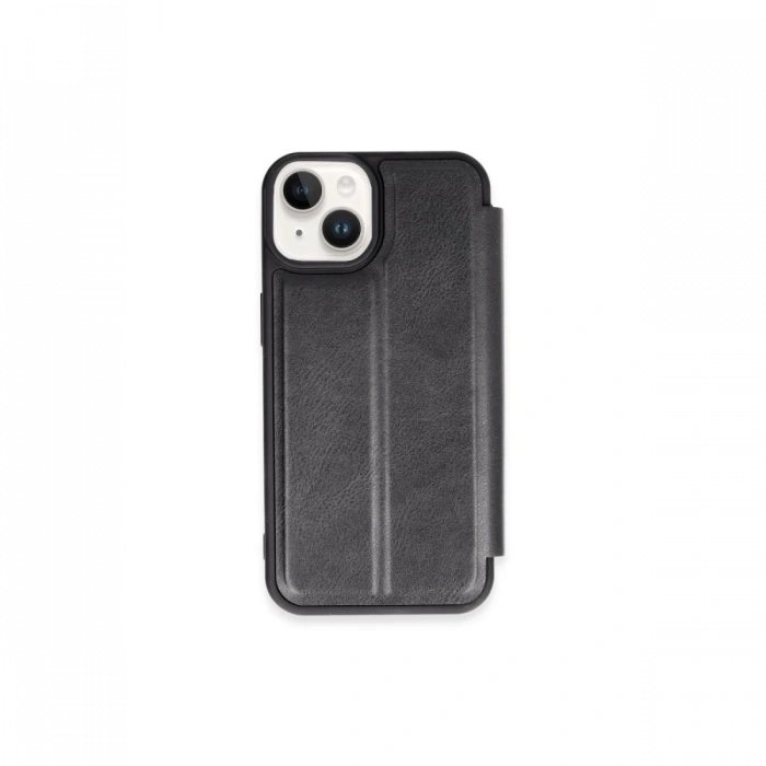 Newface iPhone 15 Kılıf Flip Cover - Siyah