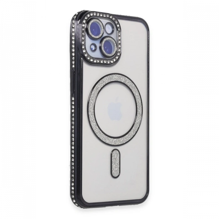 Newface iPhone 15 Kılıf Joke Simli Magneticsafe Kılıf