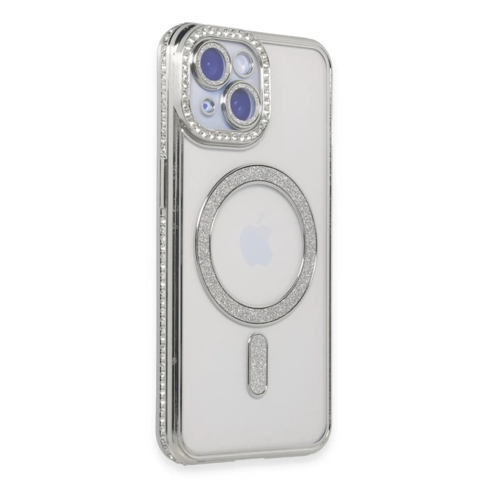 Newface iPhone 15 Kılıf Joke Simli Magneticsafe Kılıf