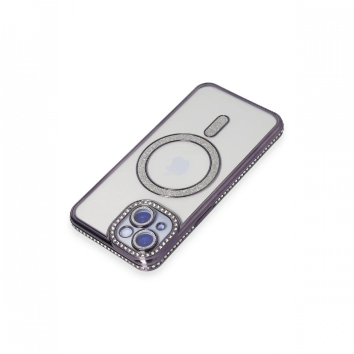 Newface iPhone 15 Kılıf Joke Simli Magneticsafe Kılıf