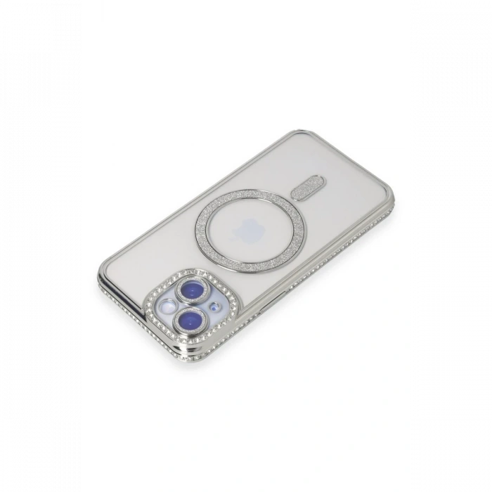 Newface iPhone 15 Kılıf Joke Simli Magneticsafe Kılıf