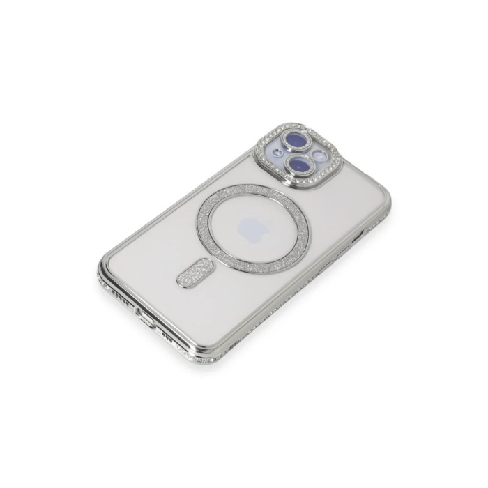 Newface iPhone 15 Kılıf Joke Simli Magneticsafe Kılıf