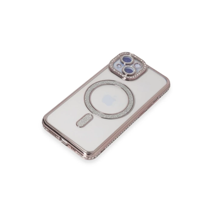Newface iPhone 15 Kılıf Joke Simli Magneticsafe Kılıf