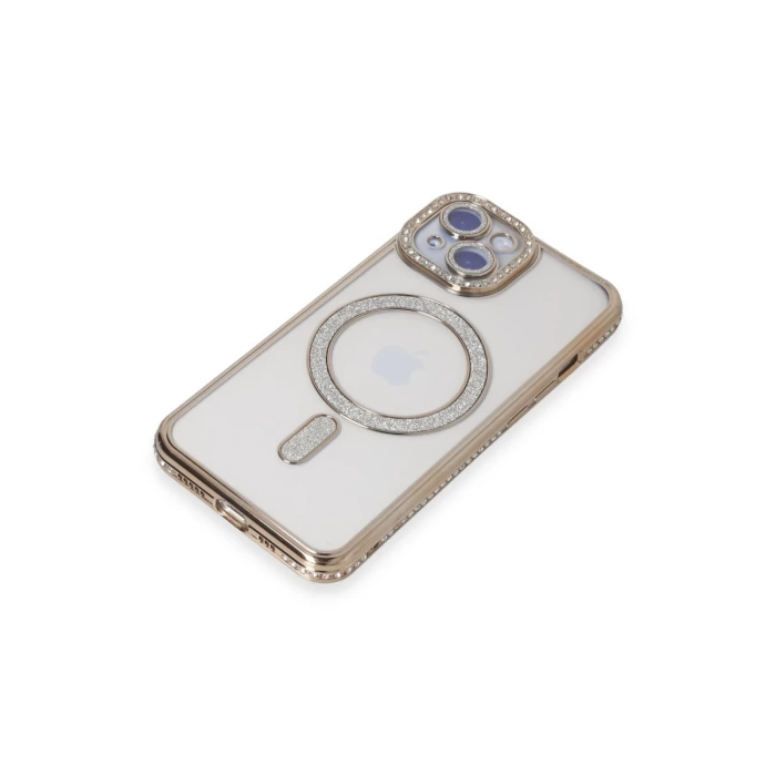 Newface iPhone 15 Kılıf Joke Simli Magneticsafe Kılıf