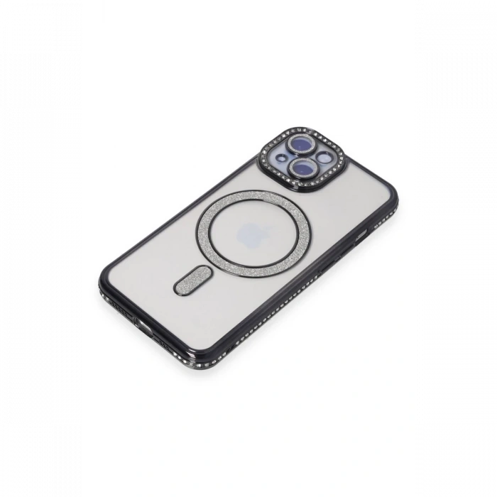 Newface iPhone 15 Kılıf Joke Simli Magneticsafe Kılıf
