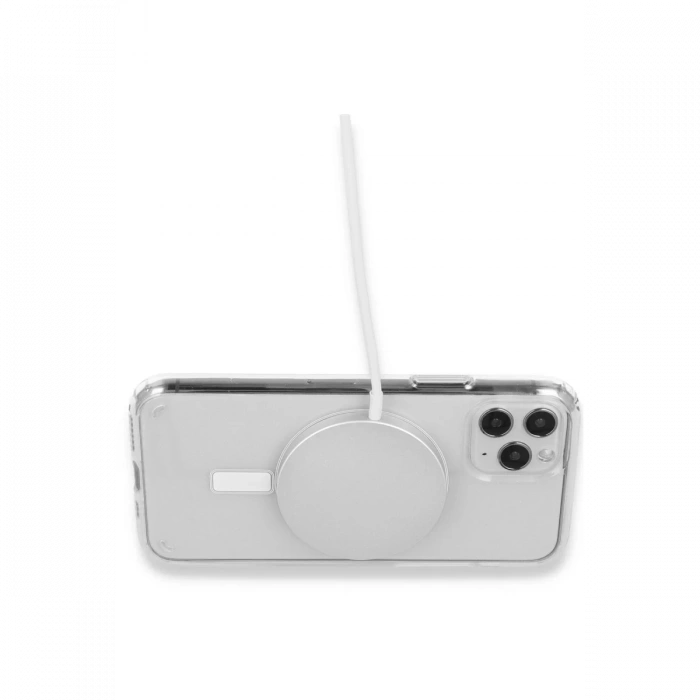 iPhone 15 Kılıf Magneticsafe Şeffaf Silikon - Şeffaf