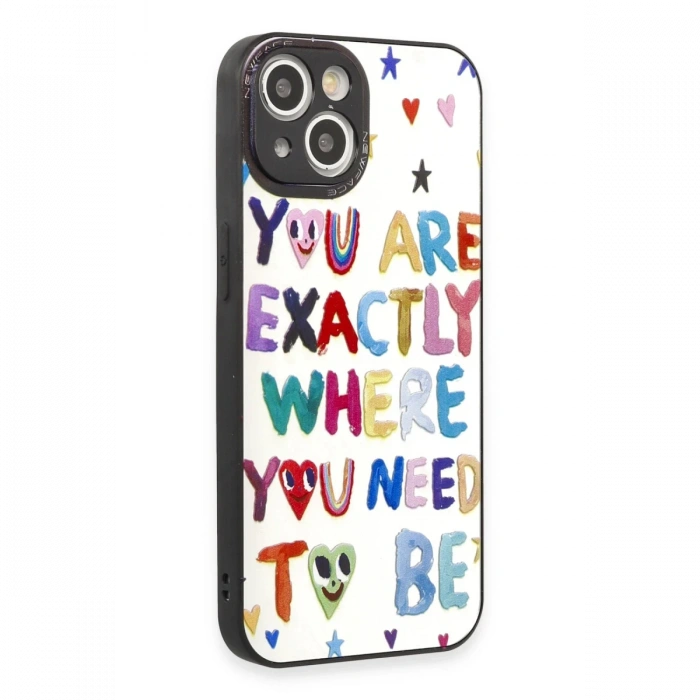 Newface iPhone 15 Kılıf Mirror Desenli Kapak