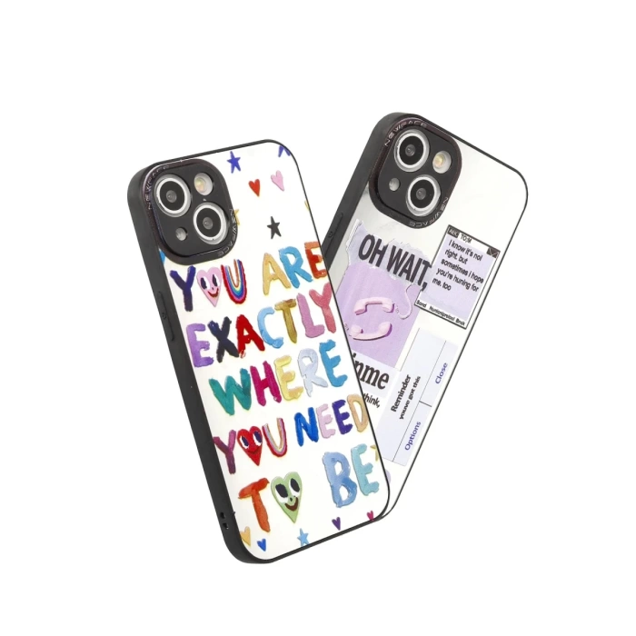 Newface iPhone 15 Kılıf Mirror Desenli Kapak - Mirror - 11