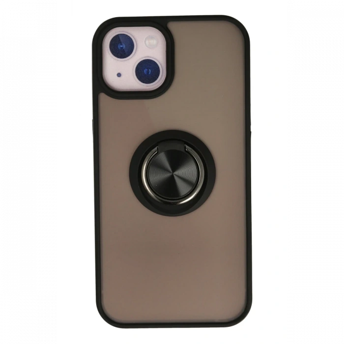 Newface iPhone 15 Kılıf Montreal Yüzüklü Silikon Kapak