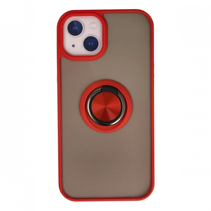 Newface iPhone 15 Kılıf Montreal Yüzüklü Silikon Kapak