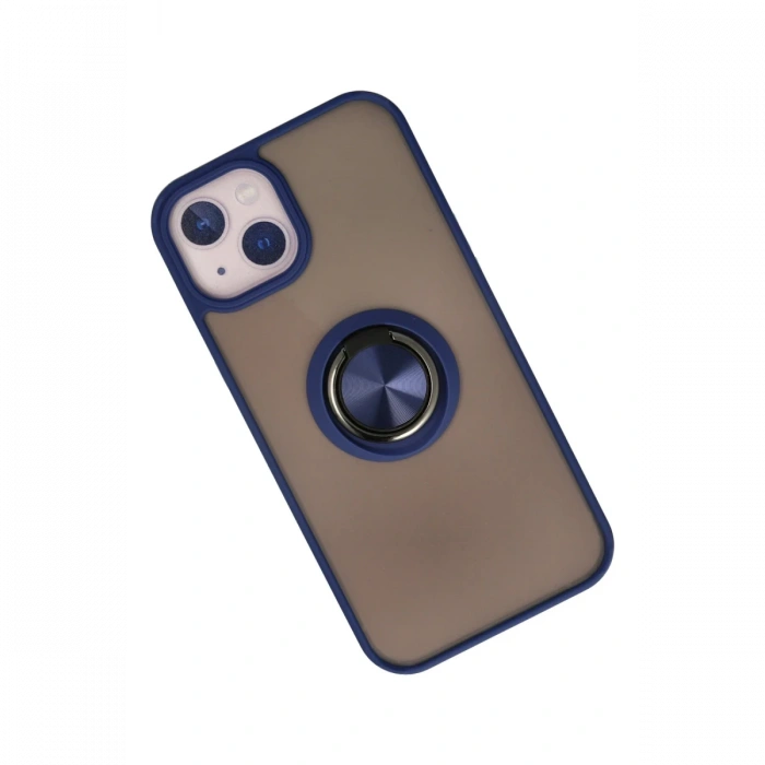 Newface iPhone 15 Kılıf Montreal Yüzüklü Silikon Kapak