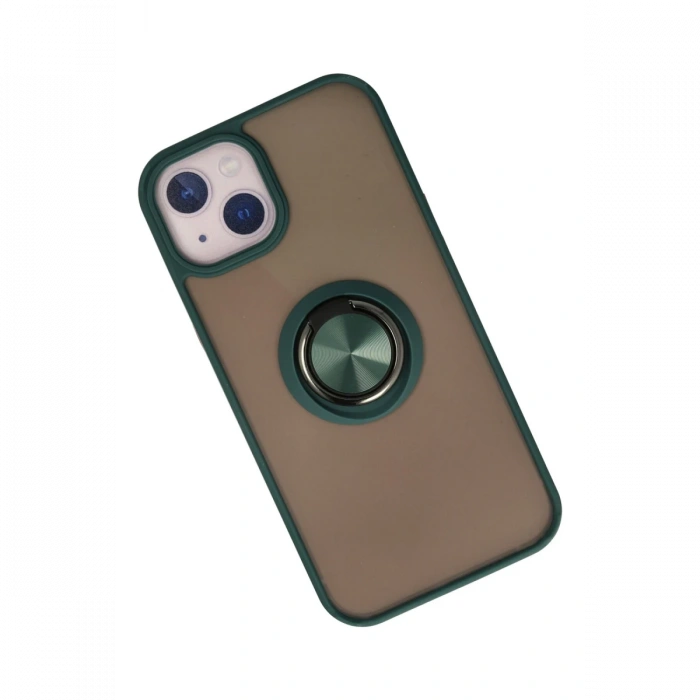 Newface iPhone 15 Kılıf Montreal Yüzüklü Silikon Kapak