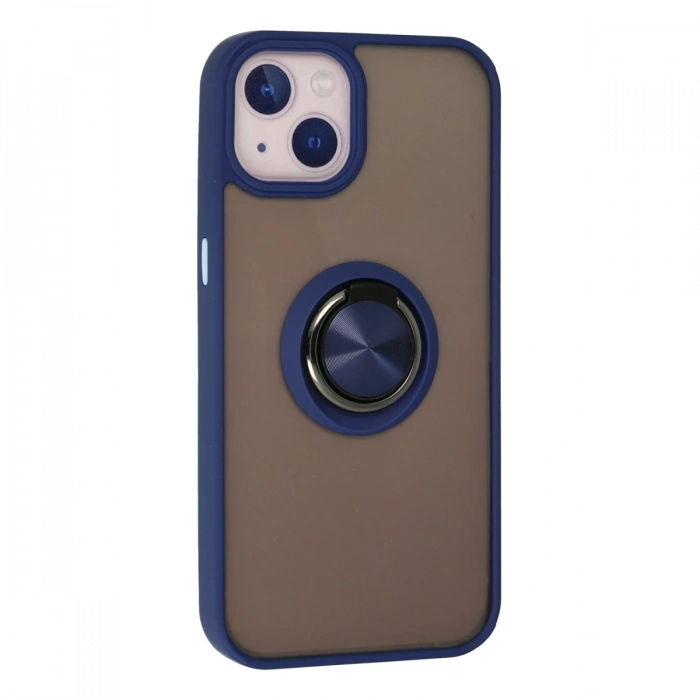 Newface iPhone 15 Kılıf Montreal Yüzüklü Silikon Kapak