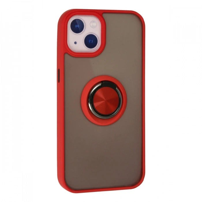 Newface iPhone 15 Kılıf Montreal Yüzüklü Silikon Kapak