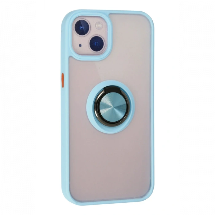 Newface iPhone 15 Kılıf Montreal Yüzüklü Silikon Kapak