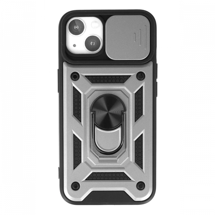 Newface iPhone 15 Kılıf Pars Lens Yüzüklü Silikon
