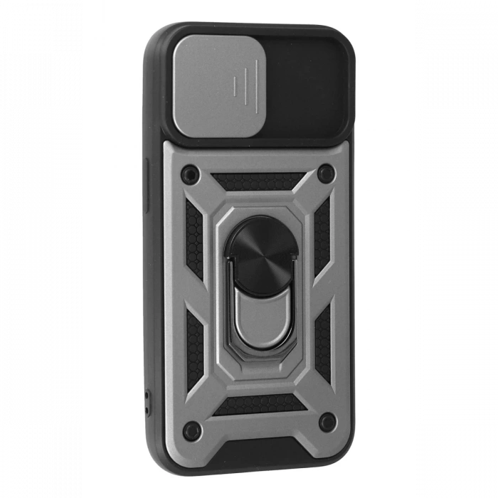 Newface iPhone 15 Kılıf Pars Lens Yüzüklü Silikon