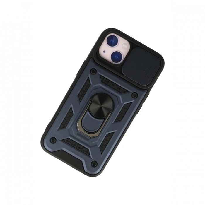 Newface iPhone 15 Kılıf Pars Lens Yüzüklü Silikon