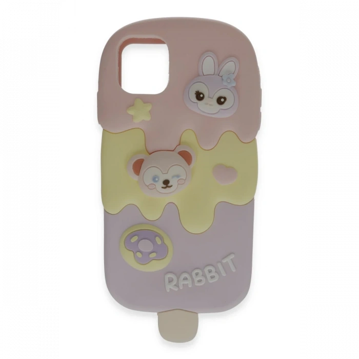 Newface iPhone 15 Kılıf Poky Karakter Silikon Kapak