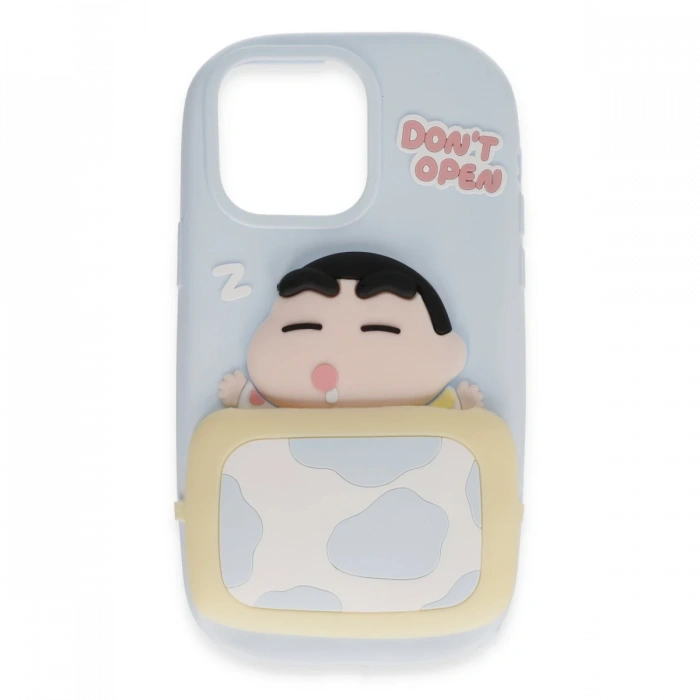 Newface iPhone 15 Kılıf Poky Karakter Silikon Kapak