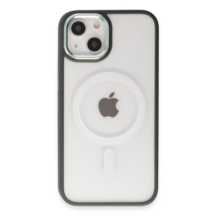Newface iPhone 15 Kılıf Room Magneticsafe Silikon - Köknar Yeşili