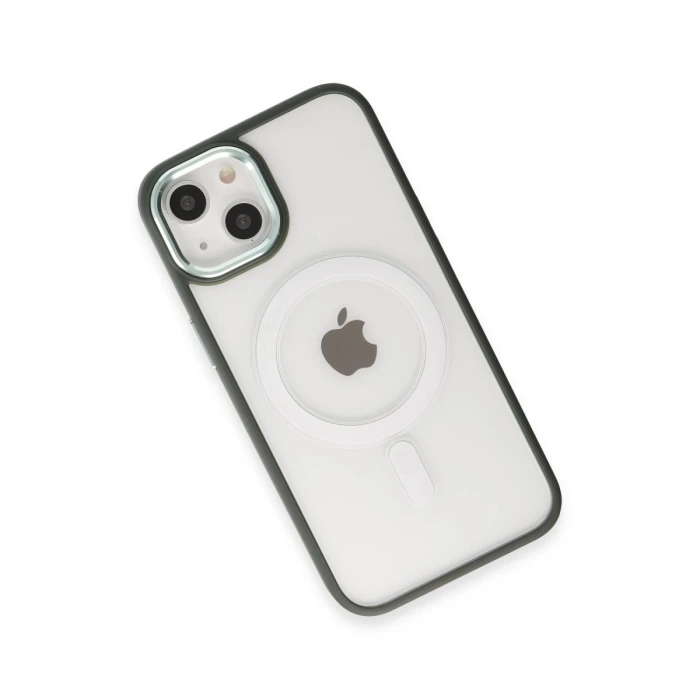 Newface iPhone 15 Kılıf Room Magneticsafe Silikon - Köknar Yeşili