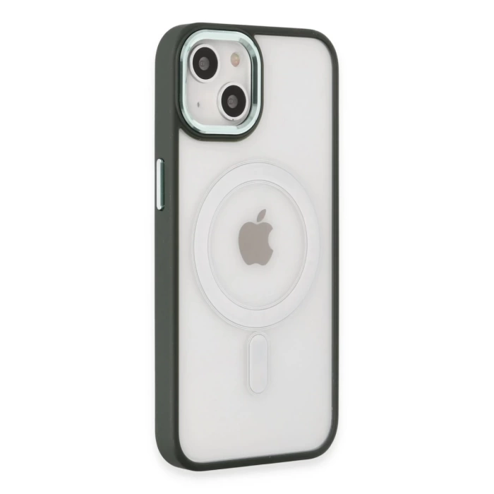 Newface iPhone 15 Kılıf Room Magneticsafe Silikon - Köknar Yeşili
