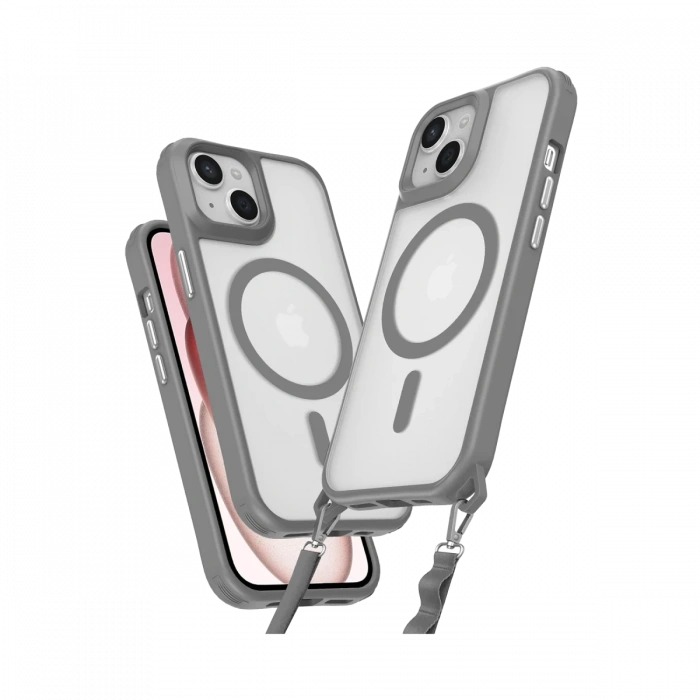 Newface iPhone 15 Plus Kılıf Enka Magsafe Silikon Kılıf