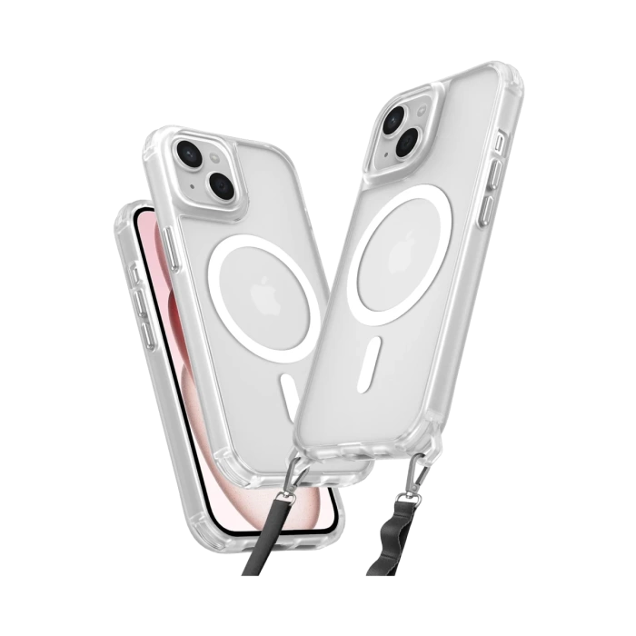 Newface iPhone 15 Plus Kılıf Enka Magsafe Silikon Kılıf