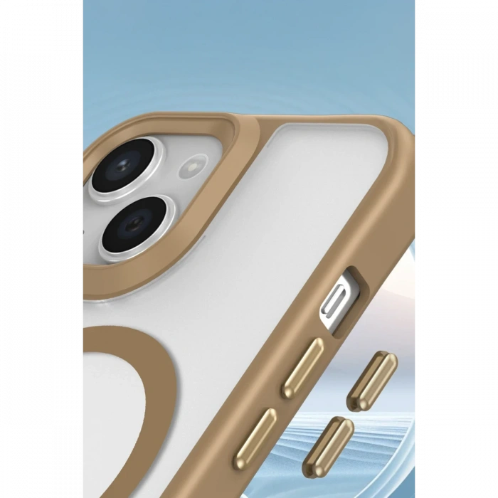 Newface iPhone 15 Plus Kılıf Enka Magsafe Silikon Kılıf