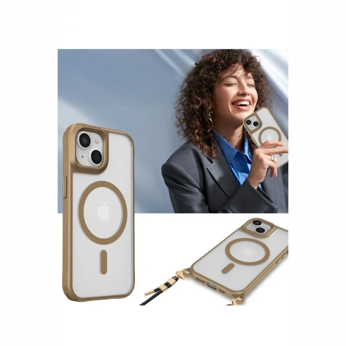 Newface iPhone 15 Plus Kılıf Enka Magsafe Silikon Kılıf