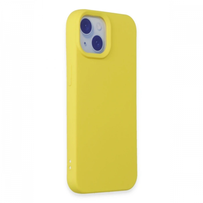 Newface iPhone 15 Plus Kılıf Nano içi Kadife Silikon