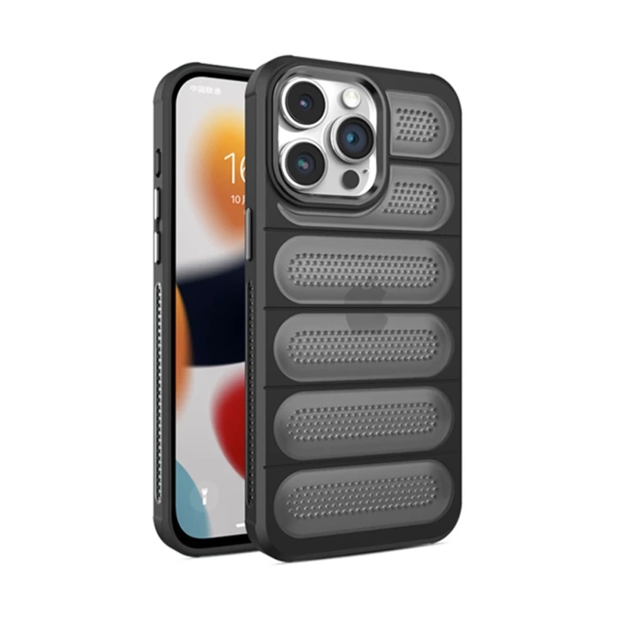 Newface iPhone 15 Pro Kılıf Airmax Silikon Kapak - Siyah