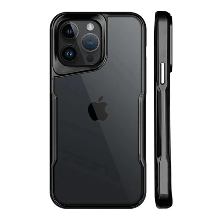 Newface iPhone 15 Pro Kılıf Boyi Silikon Kapak - Siyah