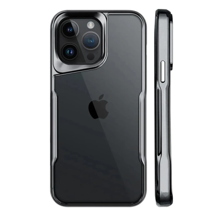 Newface iPhone 15 Pro Kılıf Boyi Silikon Kapak - Titan Gri