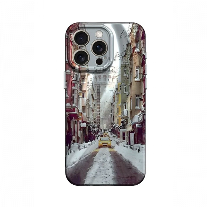 Newface iPhone 15 Pro Kılıf Crew Desenli Kapak