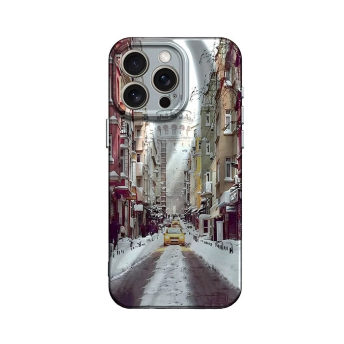 Newface iPhone 15 Pro Kılıf Crew Desenli Kapak