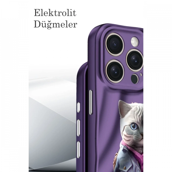 Newface iPhone 15 Pro Kılıf Crew Desenli Kapak