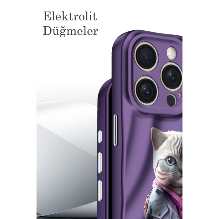 Newface iPhone 15 Pro Kılıf Crew Desenli Kapak