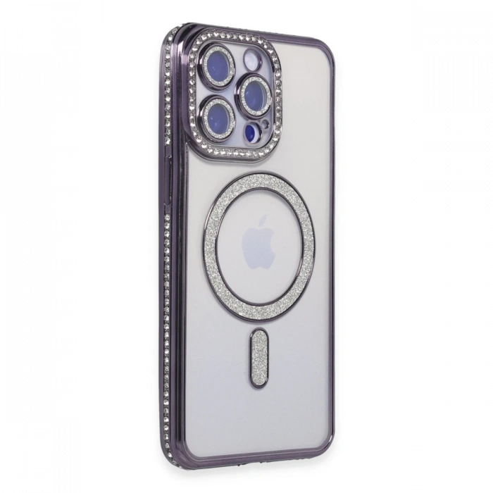Newface iPhone 15 Pro Kılıf Joke Simli Magneticsafe Kılıf