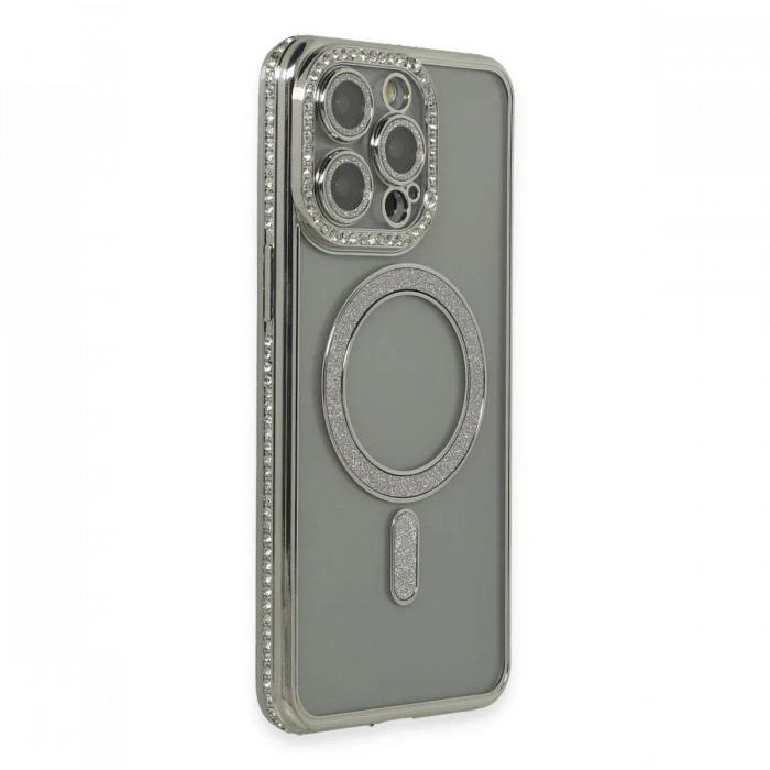 Newface iPhone 15 Pro Kılıf Joke Simli Magneticsafe Kılıf