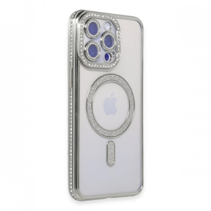 Newface iPhone 15 Pro Kılıf Joke Simli Magneticsafe Kılıf